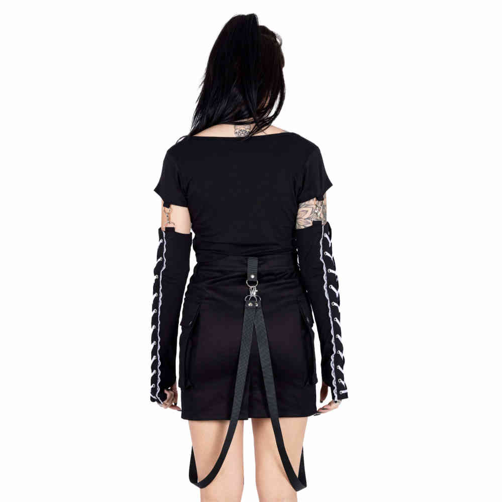 Poizen Industries - Azalea Crop top - Zwart/Wit